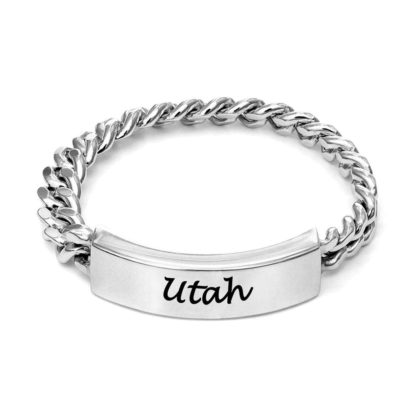 Engraving Name Chain Ring Utah's Customization