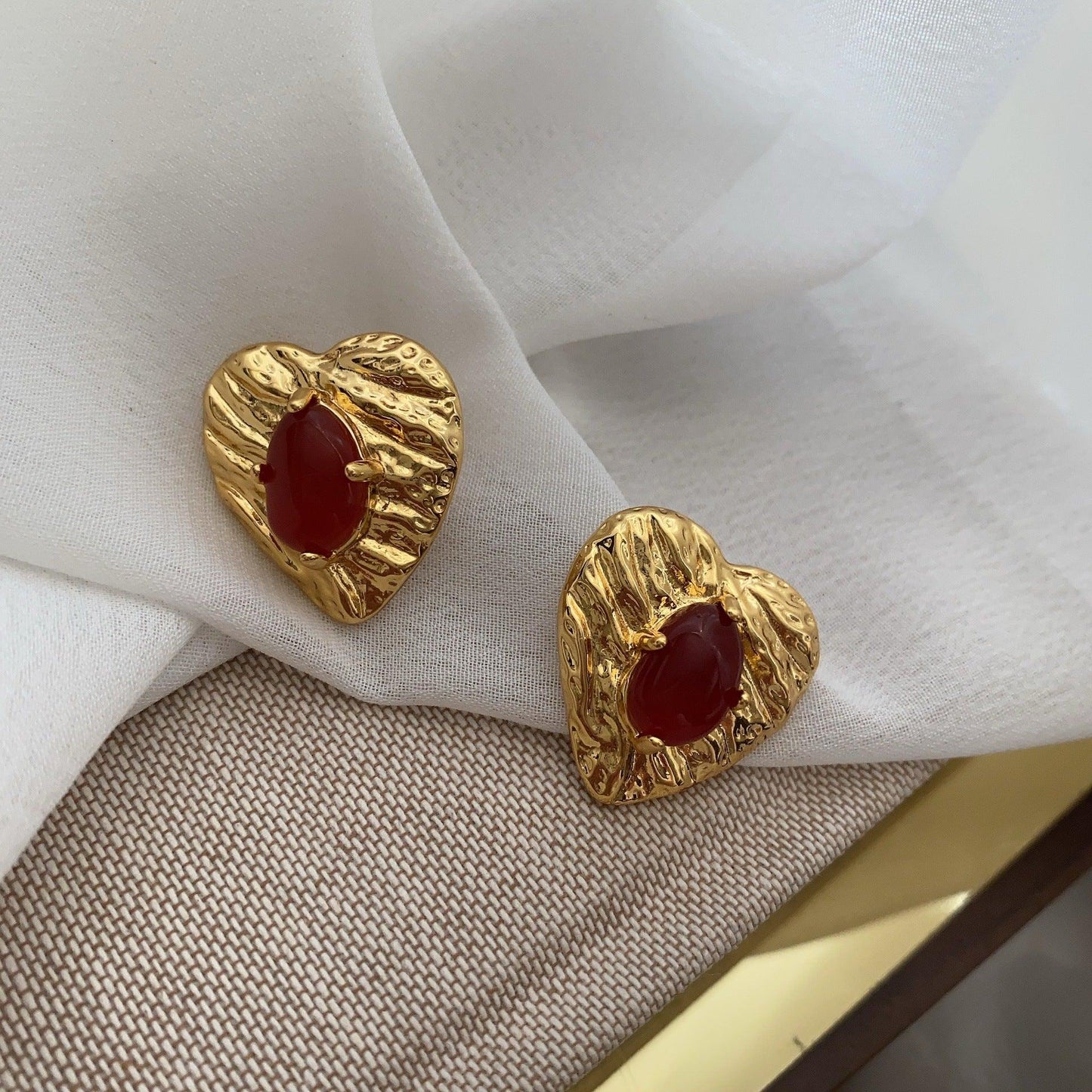 Ruby Vintage Earrings