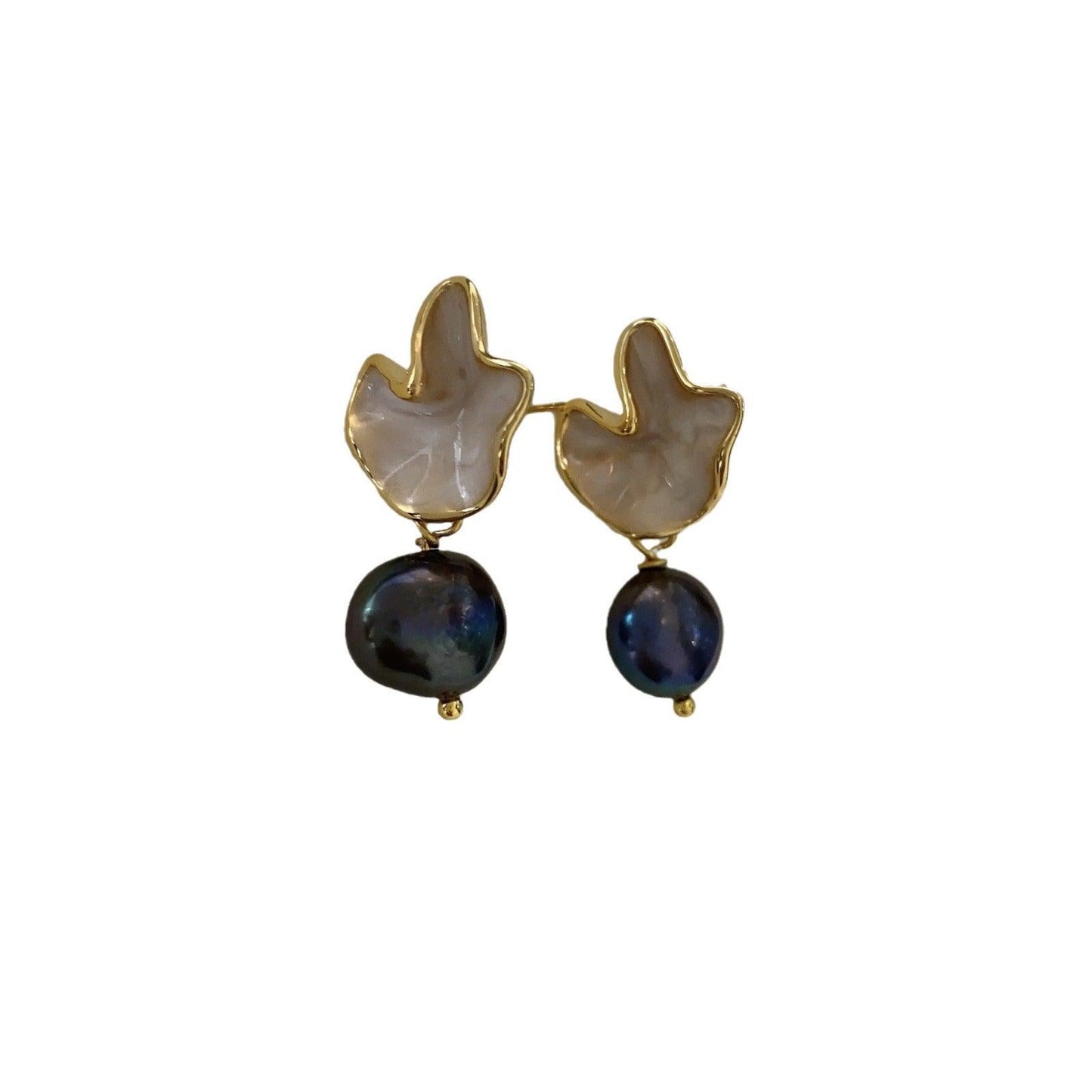 French retro high-end vintage earrings