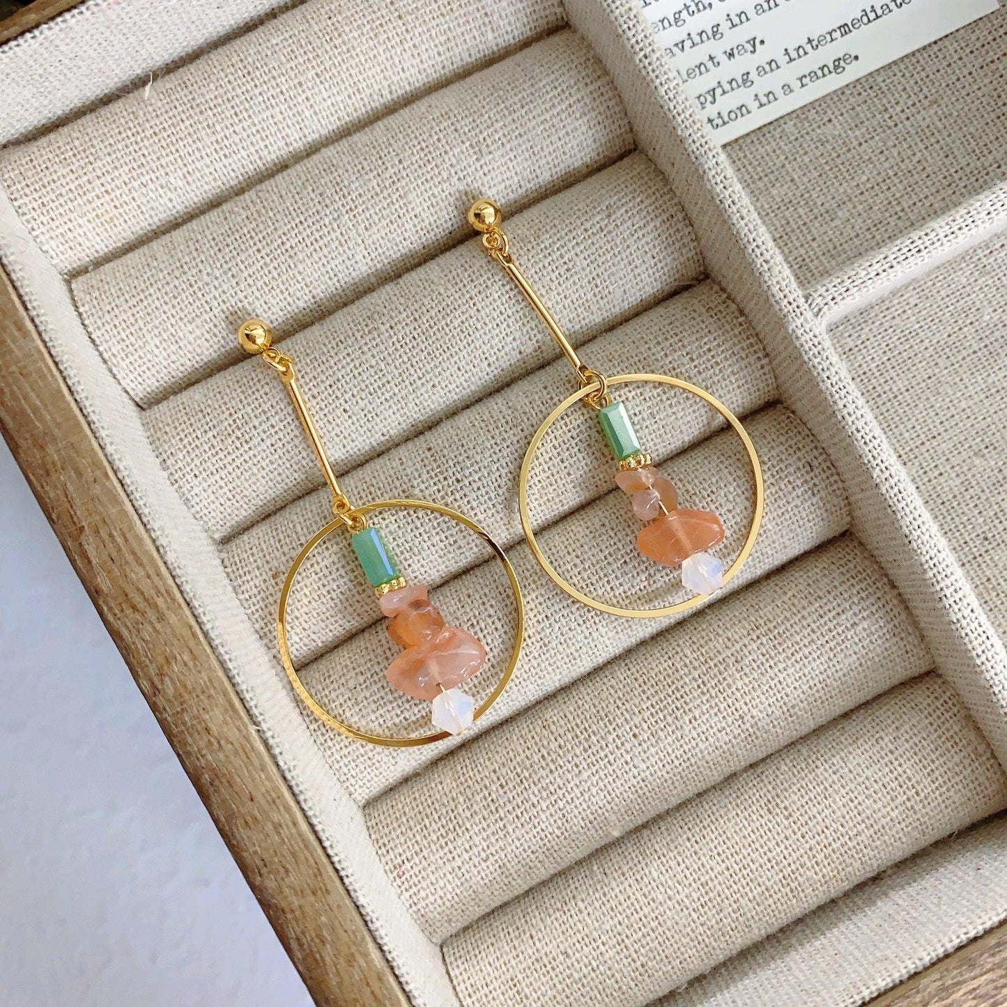 hollow geometric earrings