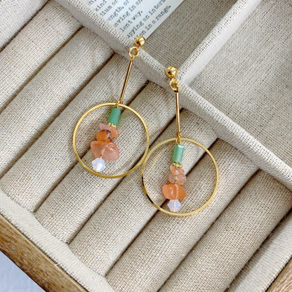 hollow geometric earrings