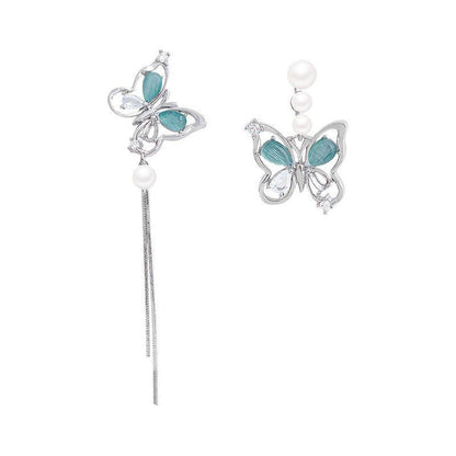 Crystal butterfly earrings