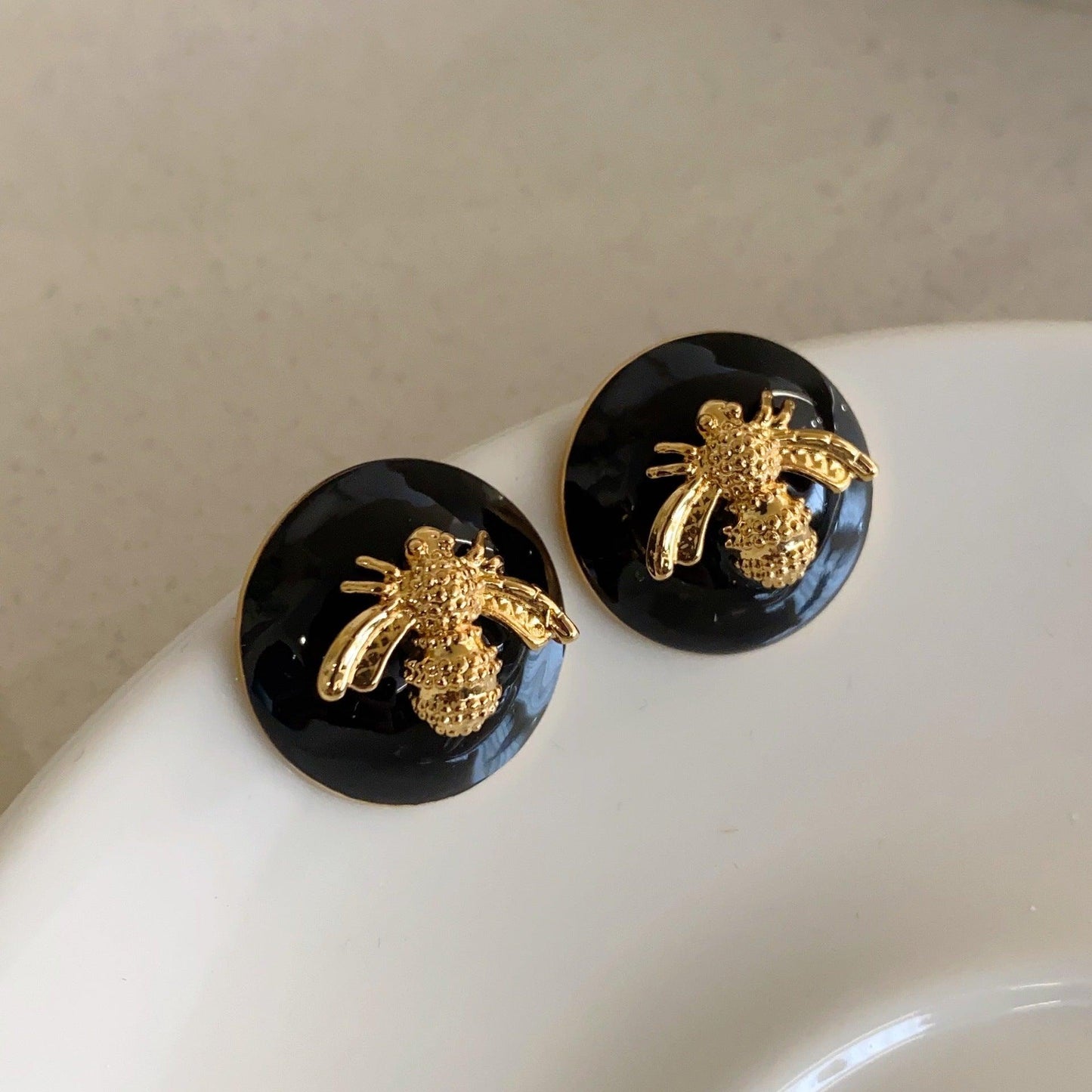 Vintage stud earrings medieval earrings