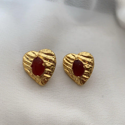 Ruby Vintage Earrings