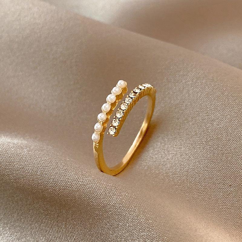 Niche pearl high-end open ring（Adjustable opening）