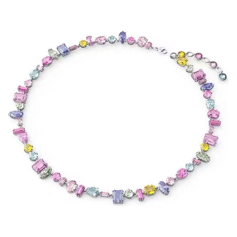 Sweetheart candy coloured crystal zirconia necklace