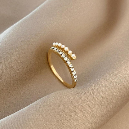 Niche pearl high-end open ring（Adjustable opening）