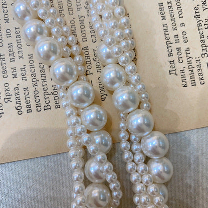 French Vintage Pearl Multi-layer Necklace