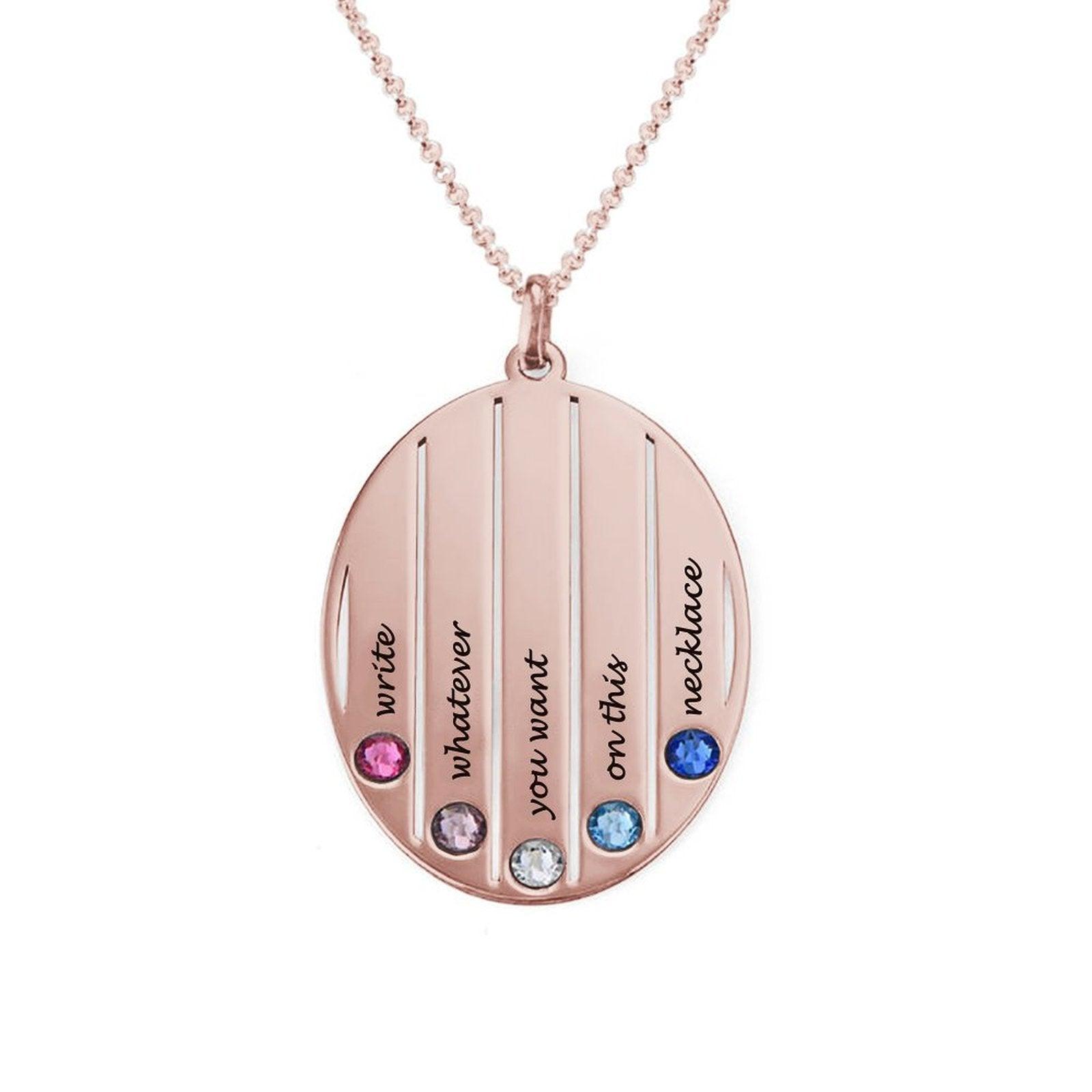 Personalized Birthday Stone Necklace Utah's Customization