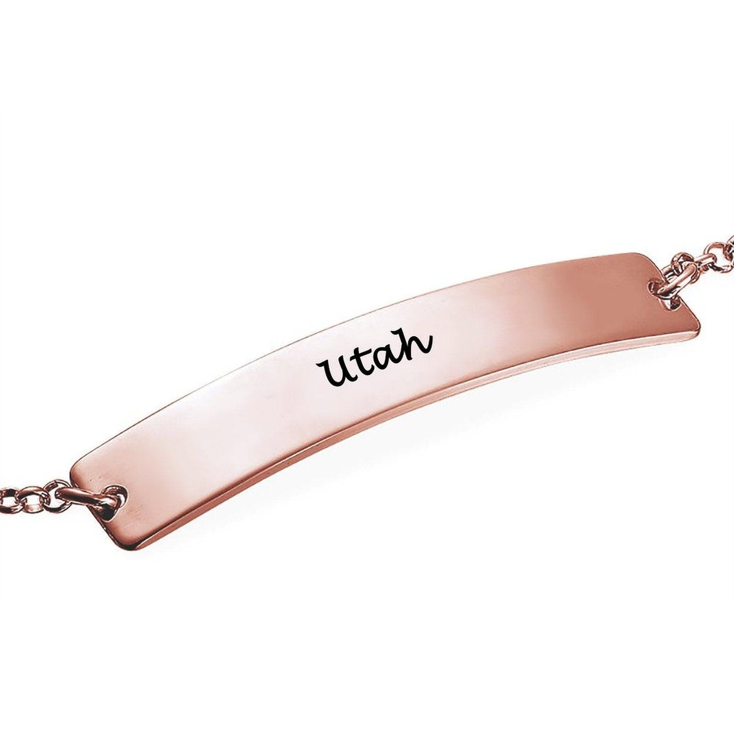 Personalized Coordinate Bracelet Utah's Customization