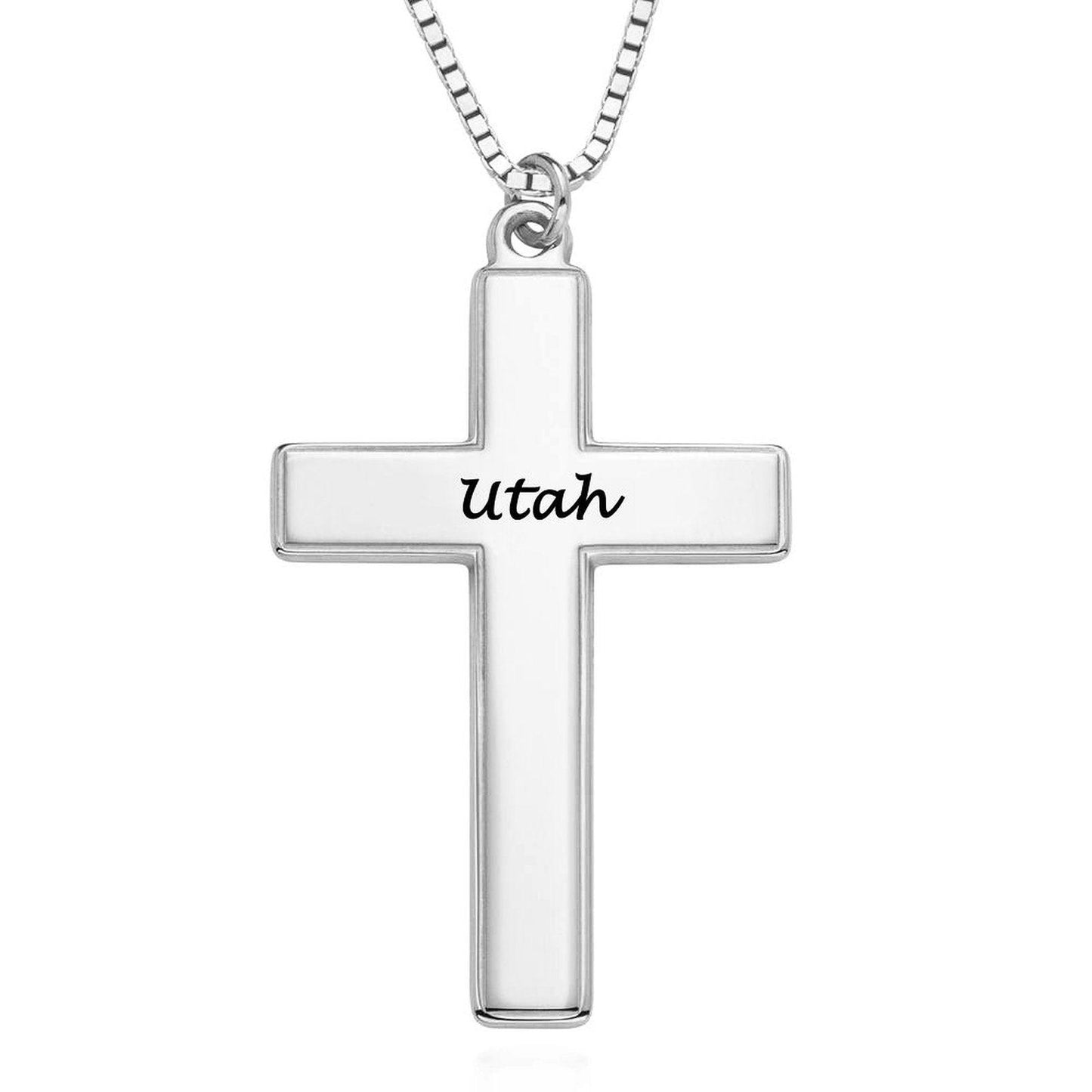 Personalized Cross Necklace Utah's Customization