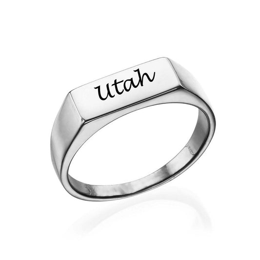 Personalized Signet Ring Utah's Customization