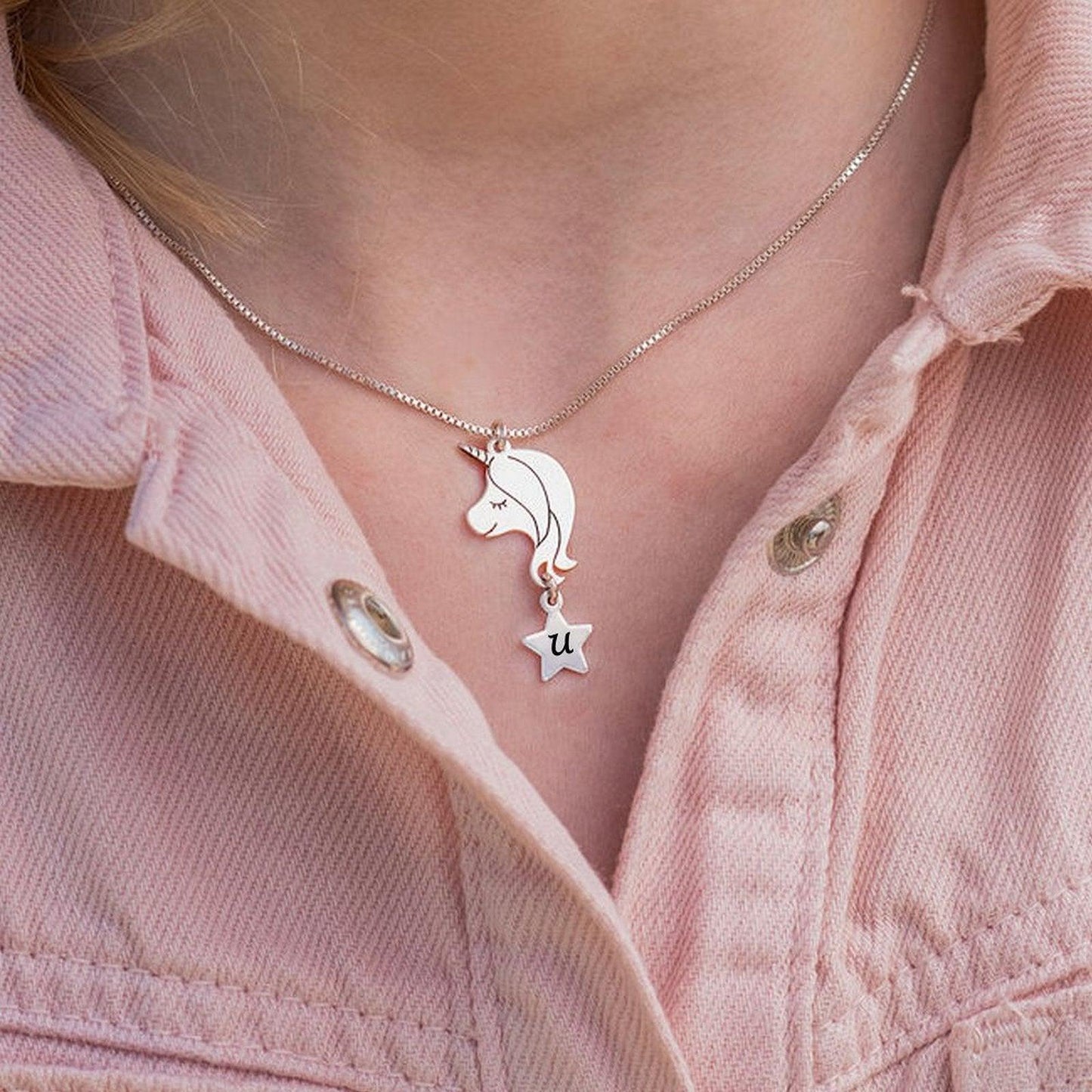 Personalized Unicorn Necklace Utah's Customization