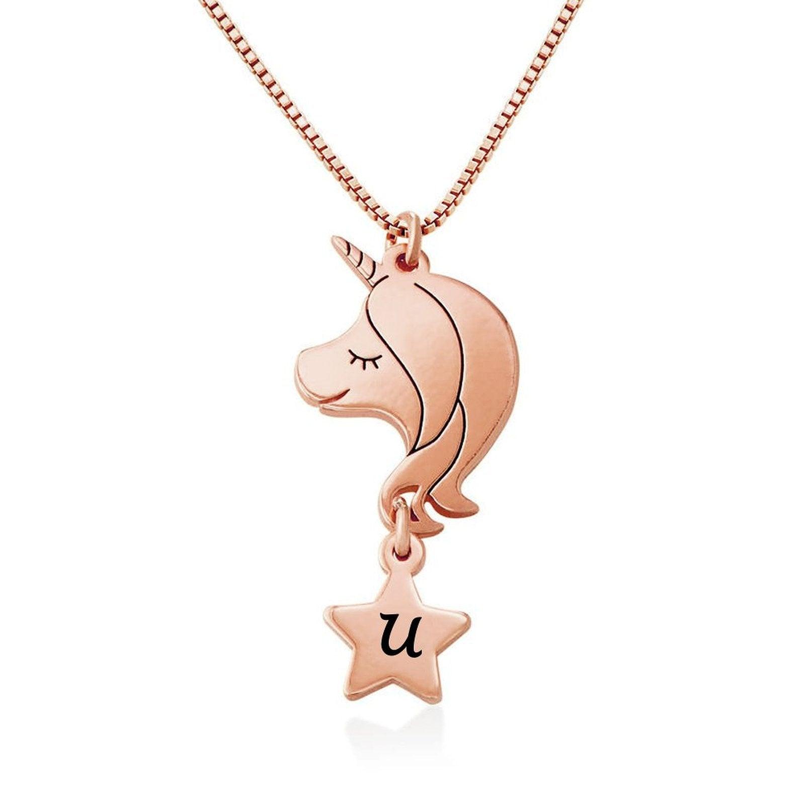 Personalized Unicorn Necklace Utah's Customization